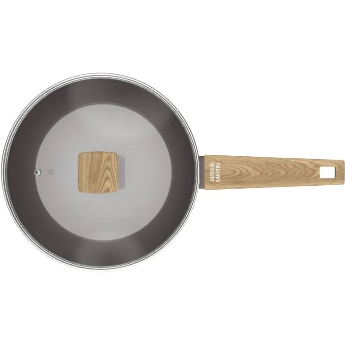 Arthur Martin Sartén AM9910 Ø 24 cm Cerámica Inducción Tapa Cesta Acero Inoxidable Topo 3 Arthur Martin Sartén AM9910 Ø 24 cm Cerámica Inducción Tapa Cesta Acero Inoxidable Topo 3