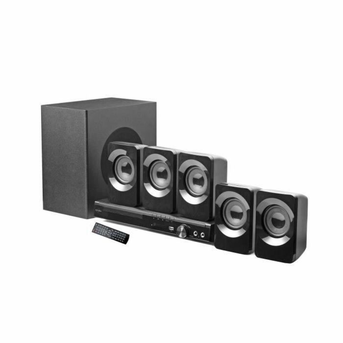 Invalory Home Cinema 5.1 con Subwoofer de 100W, 5 Altavoces Satélite de 40W, 300W Totales, Bluetooth 5.1 y Reproductor de DVD Invalory Home Cinema 5.1 con Subwoofer de 100W, 5 Altavoces Satélite de 40W, 300W Totales, Bluetooth 5.1 y Reproductor de DVD