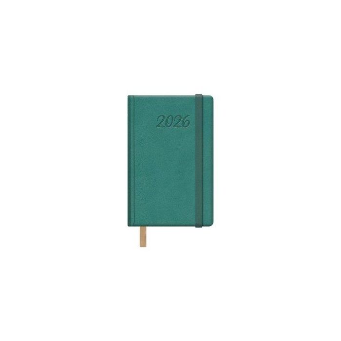 Agenda Anual (2026) Dohe Samba Cosida Tapa Extra Polipiel Con Goma 85X130 S/V Verde