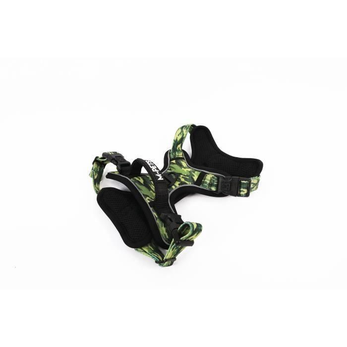 Arnés - M MASCOTAS - SENDERISMO - Camuflaje M - Tejido acolchado - Clip de seguridad - Asa - Correa trasera/delantera 2 Arnés - M MASCOTAS - SENDERISMO - Camuflaje M - Tejido acolchado - Clip de seguridad - Asa - Correa trasera/delantera 2