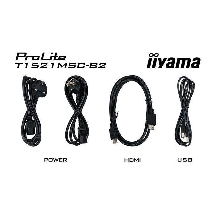Monitor Iiyama 15" Pcap Bezel Free Front, 10P Touch, 1024X768, Speakers, Vga, Hdmi, 325Cd/M², Usb Interface, External Power Adapter, Multitouch With Supported Os (T1521MSC-B2) 15 Monitor Iiyama 15" Pcap Bezel Free Front, 10P Touch, 1024X768, Speakers, Vga, Hdmi, 325Cd/M², Usb Interface, External Power Adapter, Multitouch With Supported Os (T1521MSC-B2) 15