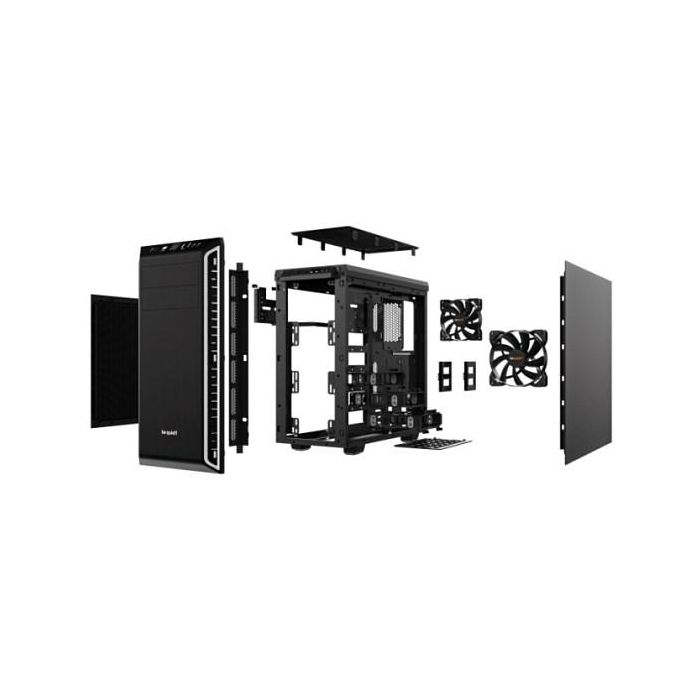 be quiet! PURE BASE 600 silver Midi Tower ATX, micro ATX, Mini-ITX, ABS, Acero para Juego