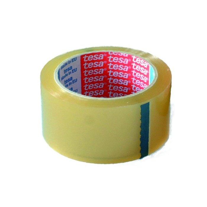 Cinta De Embalaje Tesa Poliolefina Rollo 66X50 Silenc.Transparente 6 unidades