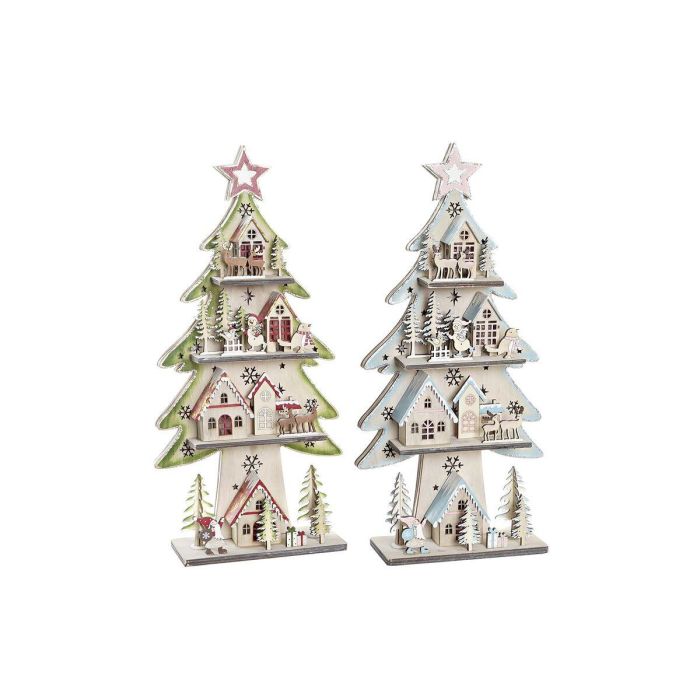 Arbol Navidad Fantasia DKD Home Decor Rojo Verde 9 x 47 x 23 cm (2 Unidades) Arbol Navidad Fantasia DKD Home Decor Rojo Verde 9 x 47 x 23 cm (2 Unidades)
