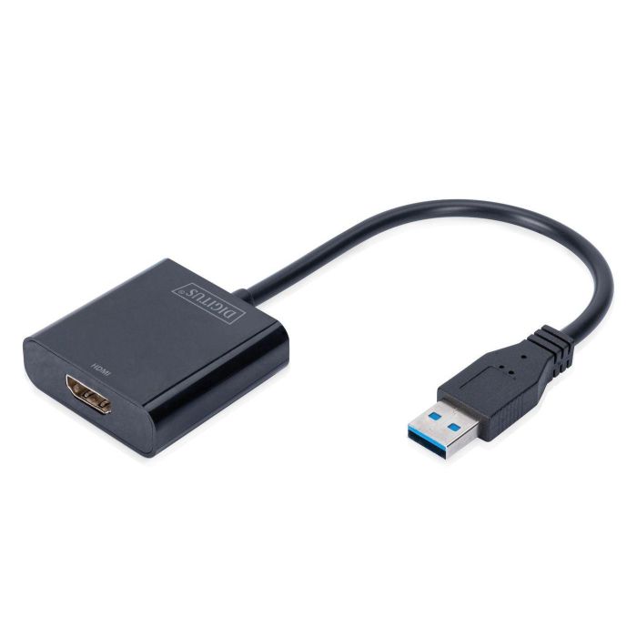 Digitus USB 3.0 to HDMI Adapter, 1080p Input USB, Output HDMI