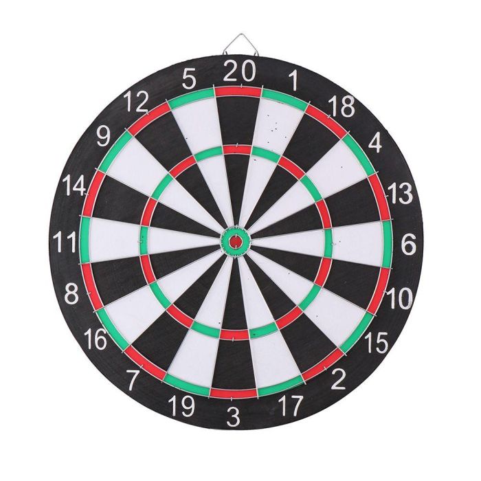 Dunlop Diana ø42cm Incluye 6 Dardos Juego Blanco/Negro/Rojo/Verde Dunlop Diana ø42cm Incluye 6 Dardos Juego Blanco/Negro/Rojo/Verde