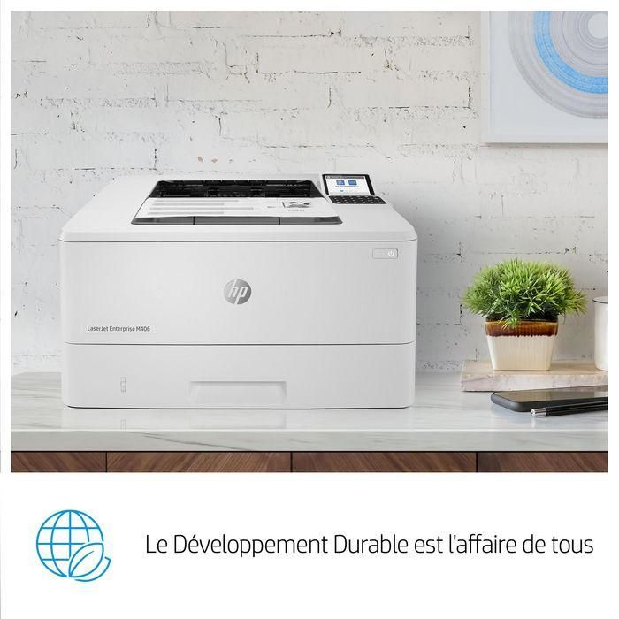 HP LaserJet Enterprise M406dn Impresora Láser Monocromo con JetIntelligence 20 HP LaserJet Enterprise M406dn Impresora Láser Monocromo con JetIntelligence 20