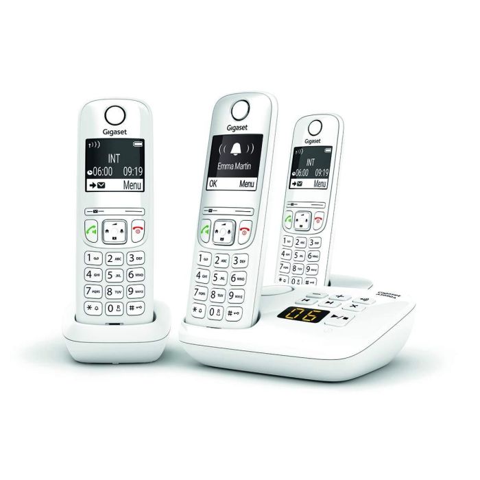 Teléfono fijo GIGASET AS690 A Trio Blanco Teléfono fijo GIGASET AS690 A Trio Blanco