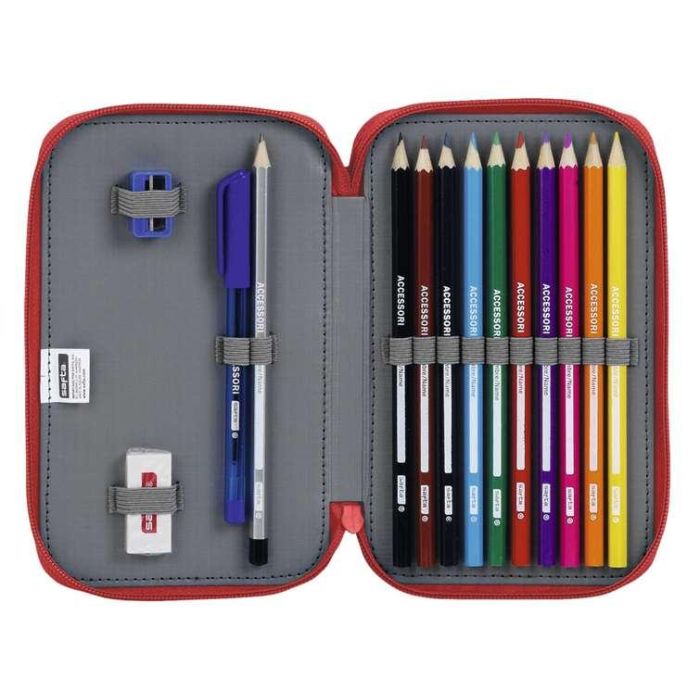 Plumier Doble Real Sporting de Gijón Blanco Rojo 12.5 x 19.5 x 4 cm (28 piezas) 2 Plumier Doble Real Sporting de Gijón Blanco Rojo 12.5 x 19.5 x 4 cm (28 piezas) 2