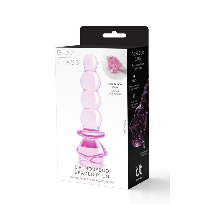 Plug Anal Dream Toys Glaze Glass Rosa 2 Plug Anal Dream Toys Glaze Glass Rosa 2