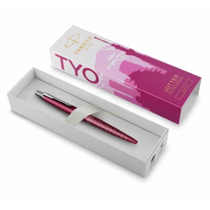 Parker Bolígrafo Jotter SE Global Icons Tokyo Rosa - Diseño Grabado Edificios Rascacielos - Acabado Negro Mate 1 Parker Bolígrafo Jotter SE Global Icons Tokyo Rosa - Diseño Grabado Edificios Rascacielos - Acabado Negro Mate 1