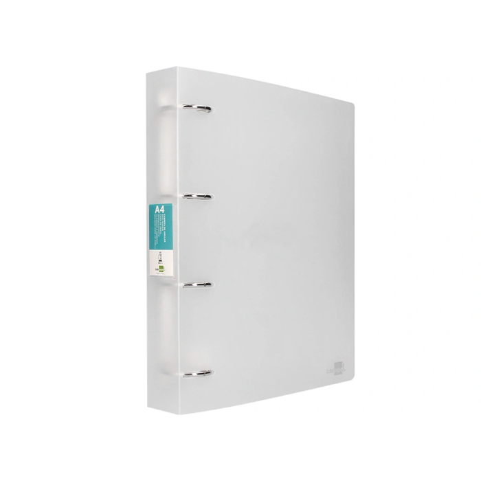 Liderpapel Carpeta 4 Anillas Mixtas 40 mm Polipropileno DIN A4 Transparente 2