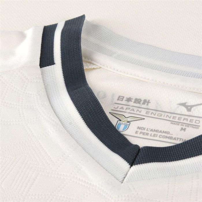 Camiseta de Fútbol de Manga Corta Hombre Mizuno Lazio Away Blanco 11-12 Años