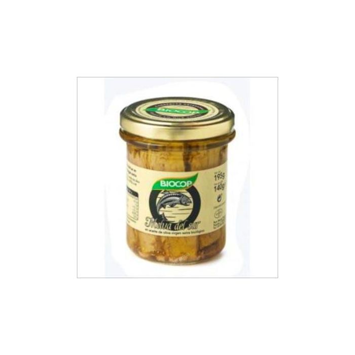 BIOCOP Filetes de Melva en Aceite de Oliva Virgen Extra Bio 195g – Pesca extractiva, rico en Omega-3