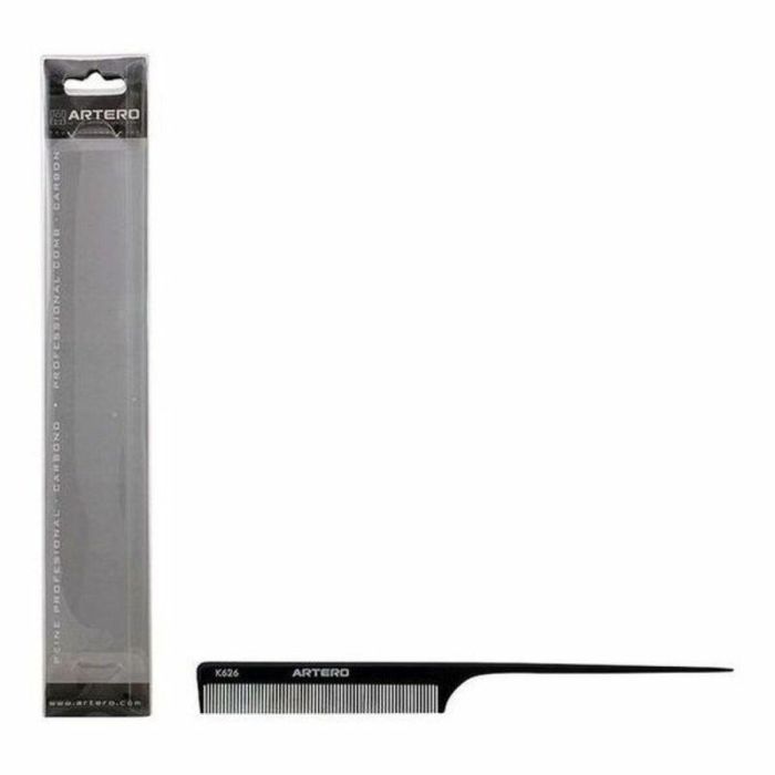 Artero Peine Carbono Púa Plástico 215 mm Antiestático Herramienta de Peluquería y Estilizado para Todo Tipo de Cabello 1 Unidad