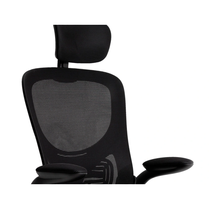 Q-connect Silla Ergonómica Pal Ermo Malla, Base Nylon, Ruedas Premium Color Negro - Máx 1300, Anc 610, Prof 600 4