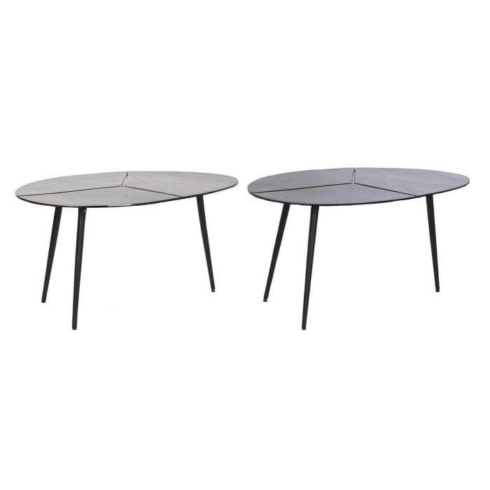 Mesita Auxiliar Moderno DKD Home Decor Negro Dorado 45 x 40 x 78 cm (2 Unidades) Mesita Auxiliar Moderno DKD Home Decor Negro Dorado 45 x 40 x 78 cm (2 Unidades)