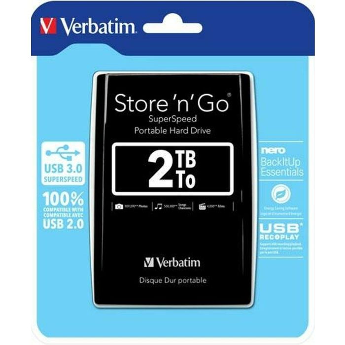 Disco Duro Externo Verbatim Store n Go 2 TB 1 Disco Duro Externo Verbatim Store n Go 2 TB 1