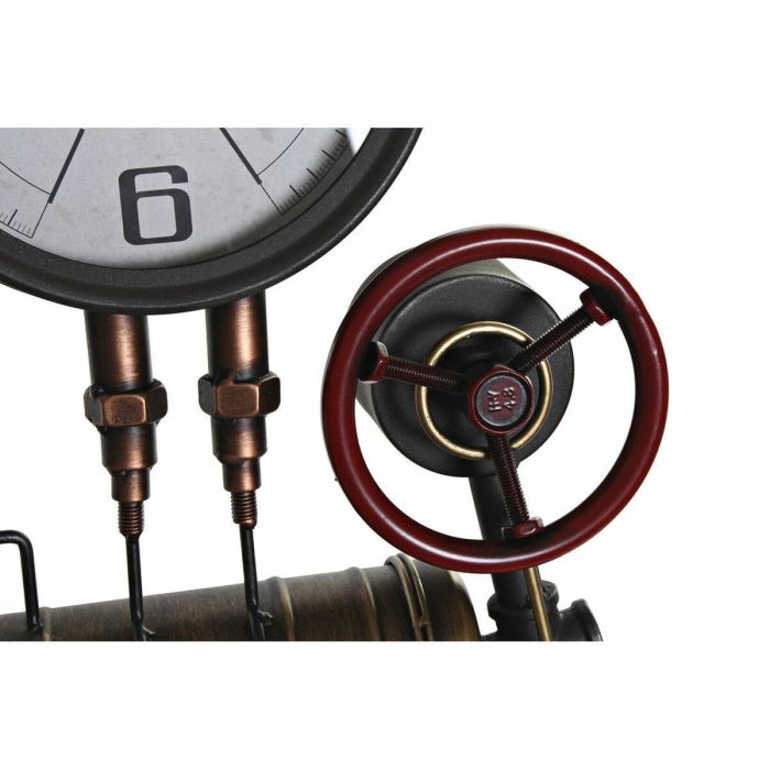 Reloj Pared Vintage DKD Home Decor Negro Cobrizo 13 x 60 x 47 cm (2 Unidades) 1 Reloj Pared Vintage DKD Home Decor Negro Cobrizo 13 x 60 x 47 cm (2 Unidades) 1