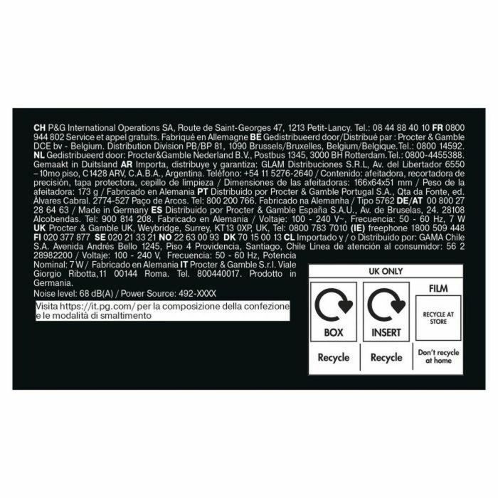 Braun Afeitadora Eléctrica Serie 5 8700216645522 Negra Batería 50 Minutos Carga Rápida 5 Minutos