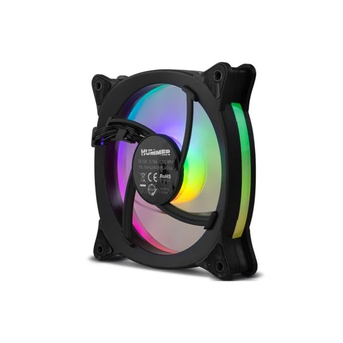 Nox NXHUMMERVFAN Ventilador V-FAN 12cm ARGB con Espejo Infinito 4