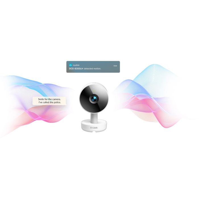 D-Link DCS-8350LH Cámara de Seguridad IP Interior 2K QHD Wi-Fi con Visión Nocturna, Compatible con Alexa y Google Assistant 4