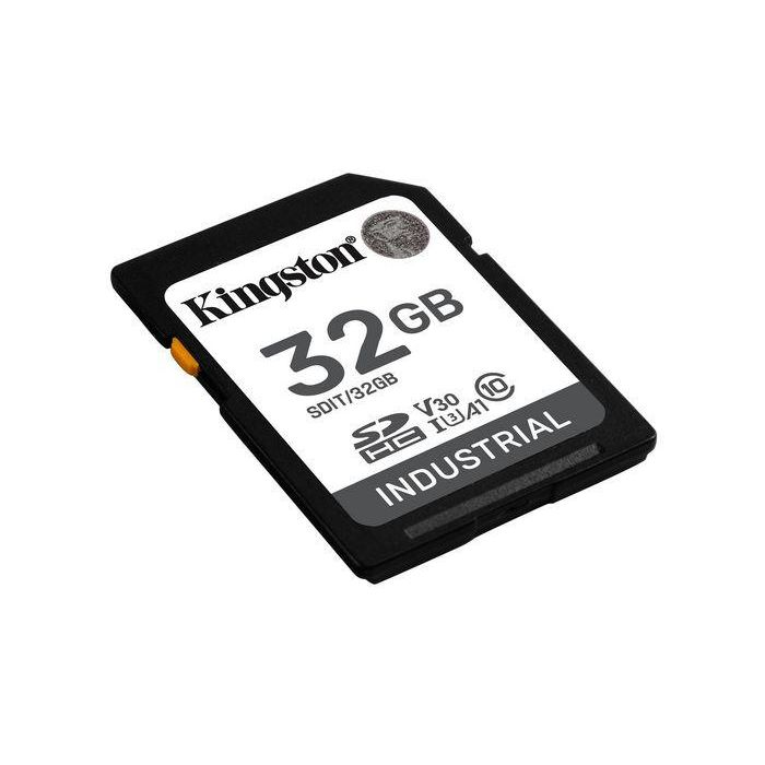 Kingston Tarjeta SD Industrial 32GB pSLC UHS-I U3 A1 hasta 100MB/s -40°C a 85°C para Automatización/POS 1 Kingston Tarjeta SD Industrial 32GB pSLC UHS-I U3 A1 hasta 100MB/s -40°C a 85°C para Automatización/POS 1