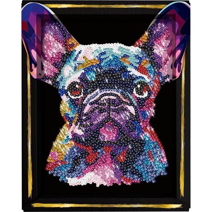 Kit de ocio creativo - LANSAY - Colección Lentejuelas - Perro pop art - A partir de 14 años 5 Kit de ocio creativo - LANSAY - Colección Lentejuelas - Perro pop art - A partir de 14 años 5