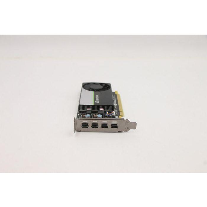 Lenovo NVIDIA T600 graphics card, 4GB GDDR6 memory, 640 CUDA cores, 4 miniDP outputs, ideal for professional applications. 2 Lenovo NVIDIA T600 graphics card, 4GB GDDR6 memory, 640 CUDA cores, 4 miniDP outputs, ideal for professional applications. 2