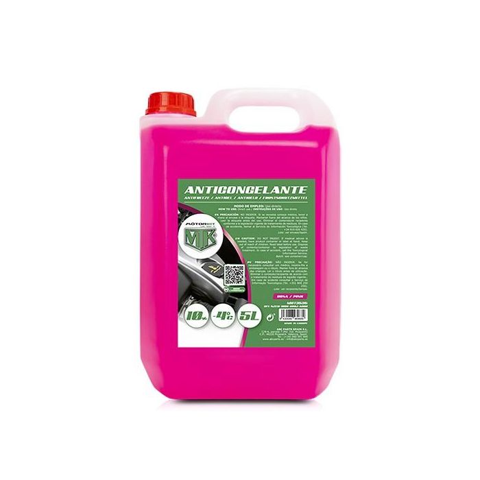 Anticongelante Motorkit MOT3535 -4º 10% Rosa (5 L) 3 Anticongelante Motorkit MOT3535 -4º 10% Rosa (5 L) 3