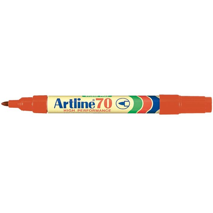 Rotulador Artline Marcador Permanente Ek-70 Rojo Punta Redonda 1.5 mm Papel Metal Y Cristal 12 unidades 1