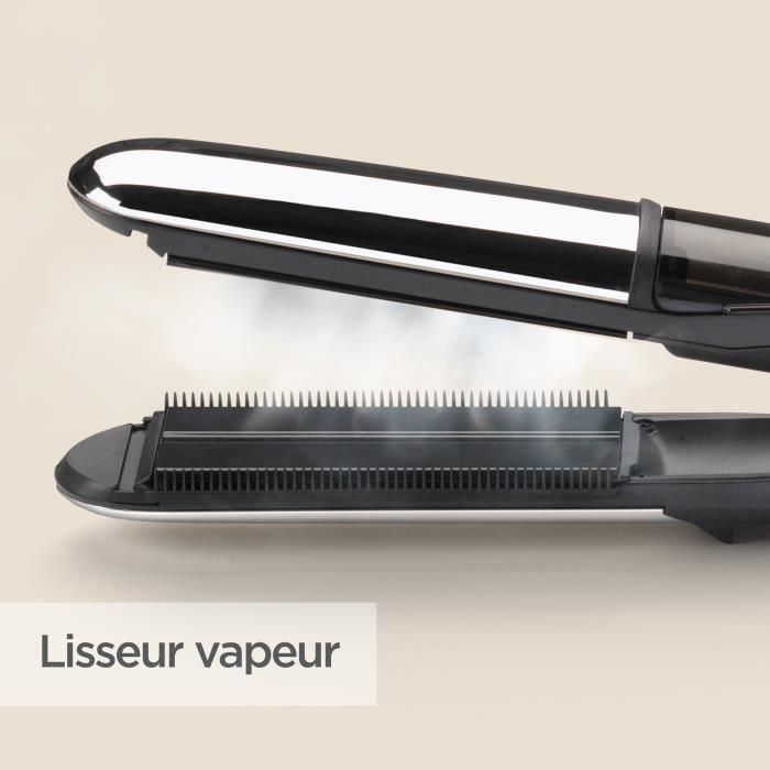 BaByliss ST496E - Plancha para el pelo a vapor BaByliss Steam Shine - 5 temperaturas hasta 230 ° C - Función iónica - Placas de cerámica de 39 mm 2 BaByliss ST496E - Plancha para el pelo a vapor BaByliss Steam Shine - 5 temperaturas hasta 230 ° C - Función iónica - Placas de cerámica de 39 mm 2