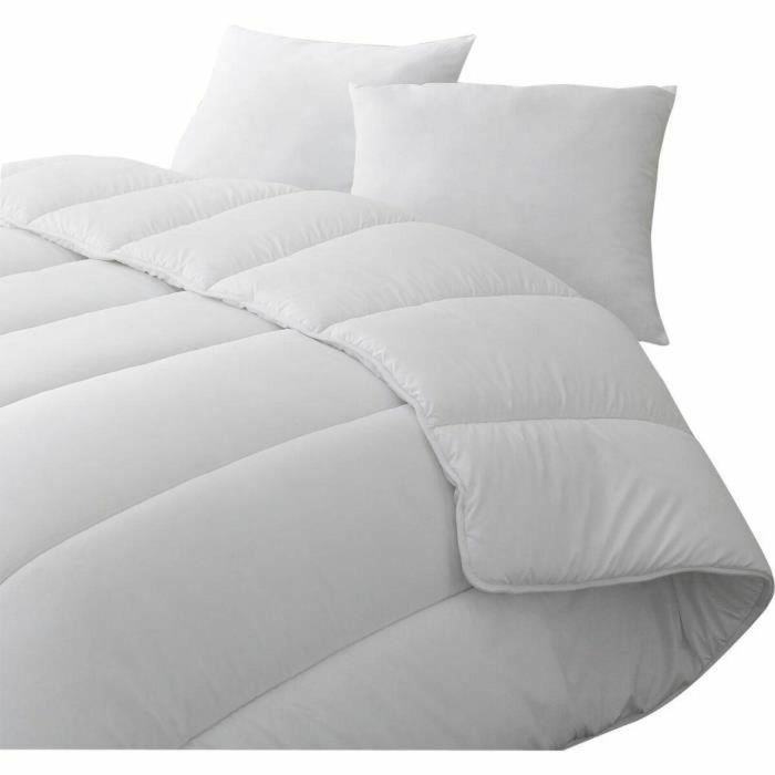 Blanreve Edredón Cálido Anti-ácaros Percale 100% Algodón Relleno Poliéster Fibras Huecas 350g/m² 240x260cm Certificado Oeko-Tex 1