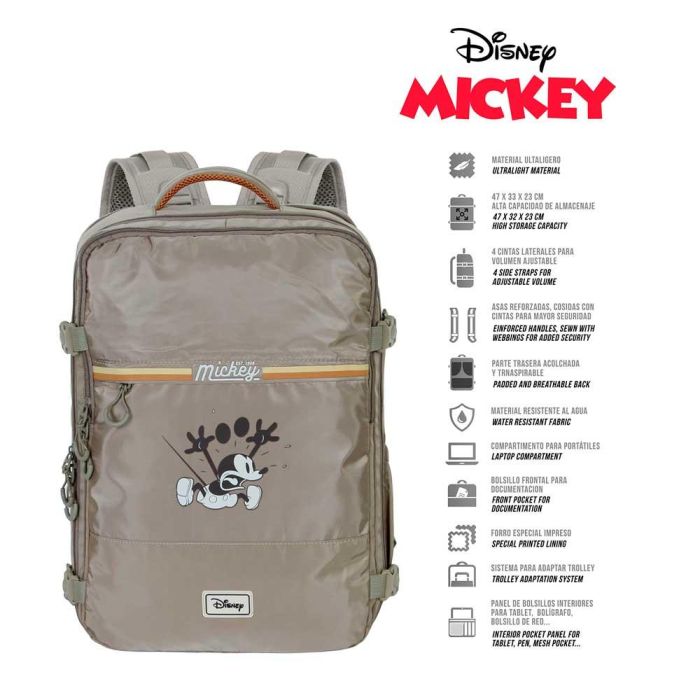 Mochila de Viaje Mercury Grande 47x23x33cm Face Disney Mickey Mouse Multicolor 1