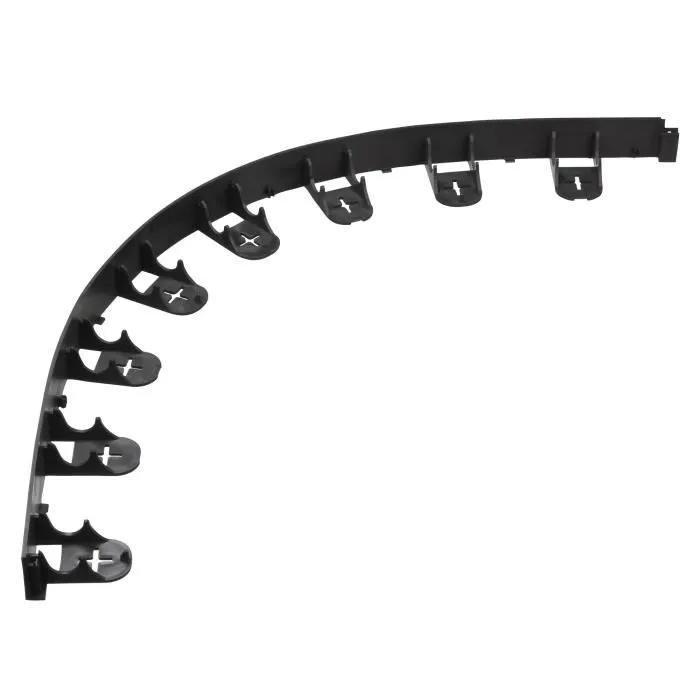 Nature Borde del Césped en Polipropileno y Polietileno H 4.5 x L100 cm Negro 16 Anclajes 2