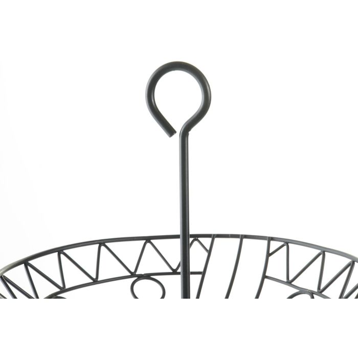 DKD Home Decor Frutero 3 Pisos Metálico Negro Geométrico Desmontable. Estilo Cottage. Colección Black Surewell. 28x28x58 cm 2 DKD Home Decor Frutero 3 Pisos Metálico Negro Geométrico Desmontable. Estilo Cottage. Colección Black Surewell. 28x28x58 cm 2