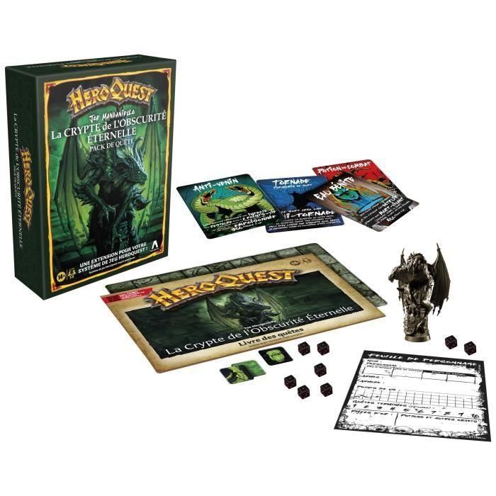 HeroQuest Quest Pack La Cripta de la Oscuridad Eterna, juego de rol, juego de mesa, sistema de juego HeroQuest requerido, Avalon Hill 1