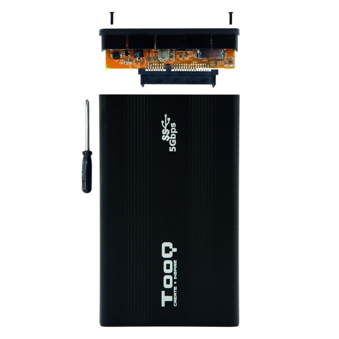 Caja Externa para Disco Duro de 2.5" TooQ TQE-2524B/ USB 3.1 4 Caja Externa para Disco Duro de 2.5" TooQ TQE-2524B/ USB 3.1 4