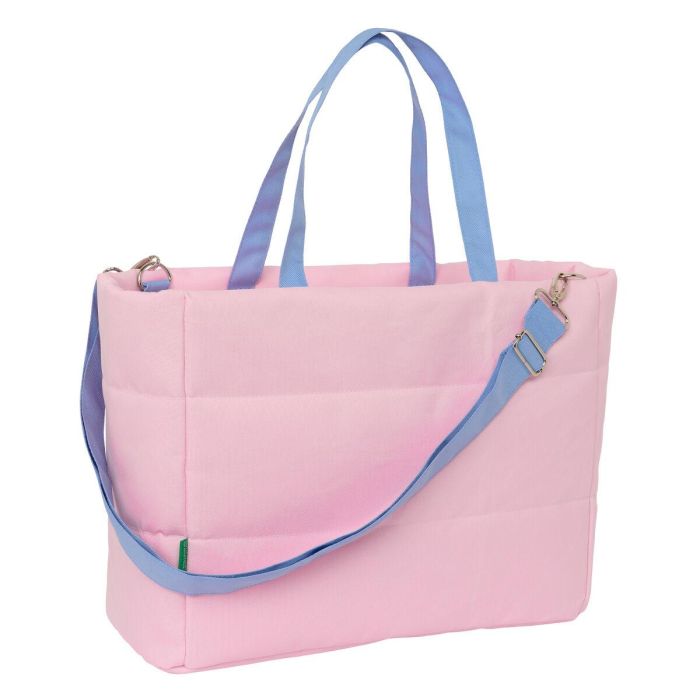 Bolso Benetton Pink Rosa 40 x 31 x 17 cm 3