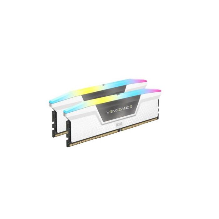 Corsair Memoria DDR5 Vengeance RGB 32GB (2x16GB) 6400MHz CL36-48-48 Blanco CMH32GX5M2B6400Z36W 0 Corsair Memoria DDR5 Vengeance RGB 32GB (2x16GB) 6400MHz CL36-48-48 Blanco CMH32GX5M2B6400Z36W 0