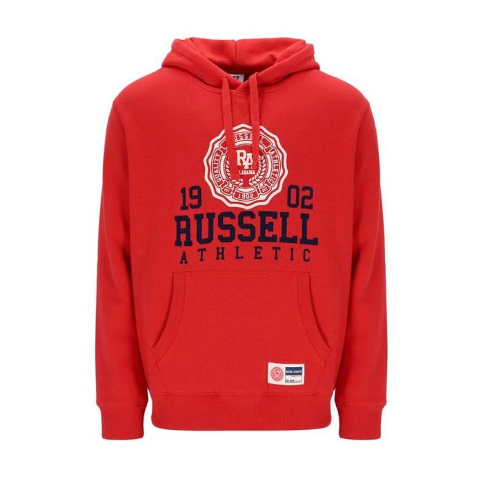 Sudadera con Capucha Hombre Russell Athletic Ath 1902 Rojo 0 Sudadera con Capucha Hombre Russell Athletic Ath 1902 Rojo 0