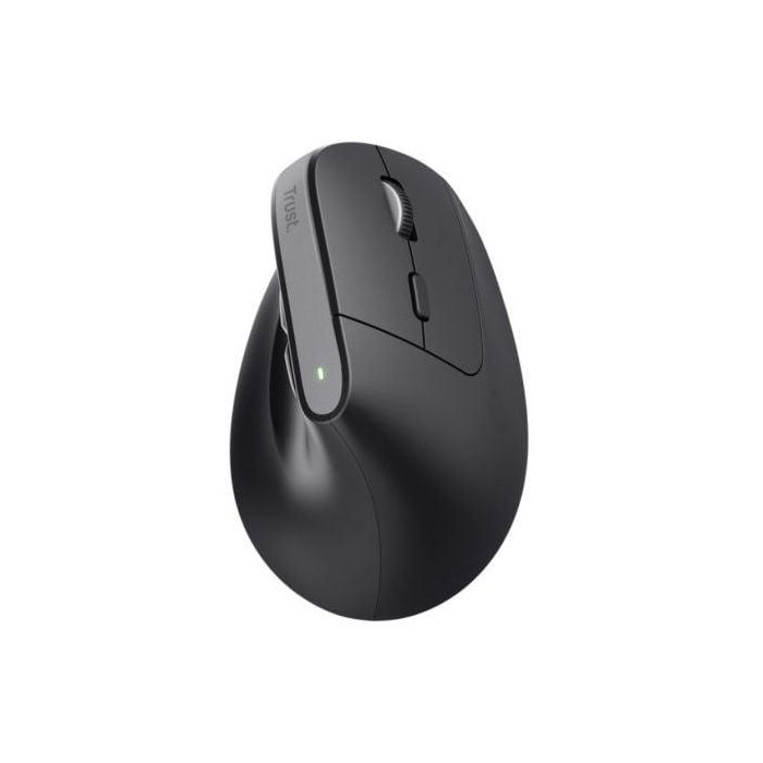 Trust Ratón Ergonómico Vertical Inalámbrico Bluetooth 2.4 GHz 6 Botones Recargable Negro, DPI Ajustable hasta 2400 1