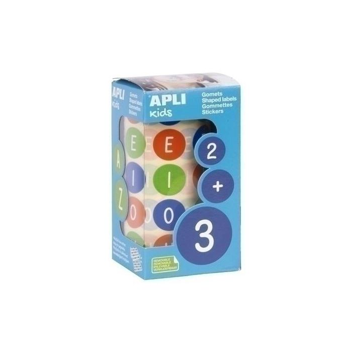 Gomets Apli Rollo Abc Multicolor Removible Ø 20 Mm 16797