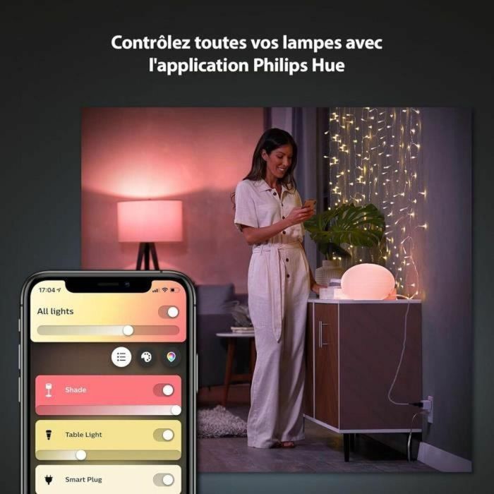 Philips Hue PHI8720169258341 Juego de 3 enchufes conectados - Blanco 3