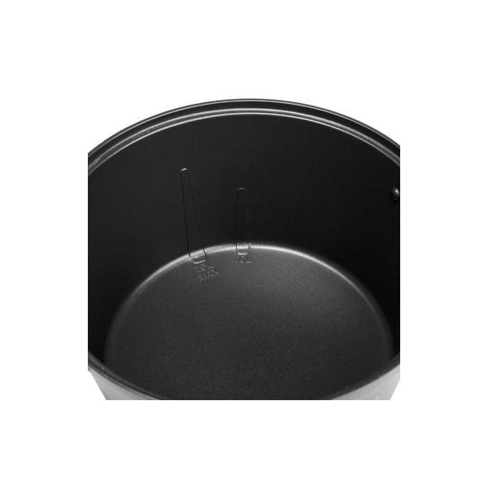 Princess 173025 Fondue Eléctrica Pure Negro 800W, 1.5L para 8 Personas, con 8 Tenedores y Diseño Bambú 2