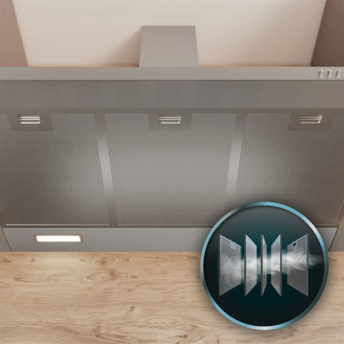 Campana Convencional Cecotec Bolero Flux PM 906500 Inox A 6 Campana Convencional Cecotec Bolero Flux PM 906500 Inox A 6