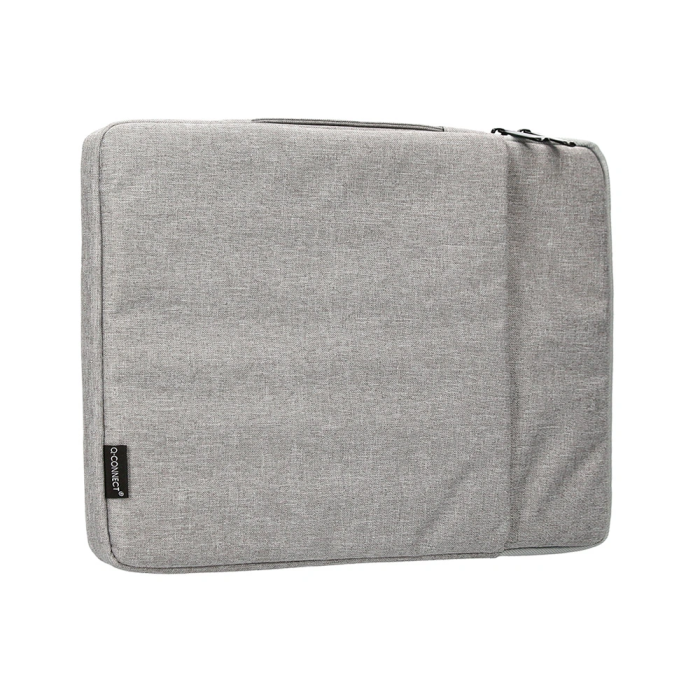 Q-connect Funda para Portátil 13,3'' con Asa y Bolsillo Exterior, Gris, 350x250x25 mm 4