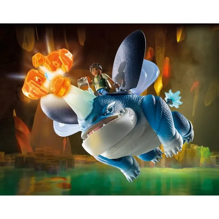 Playmobil Dragones: Nine Realms: Plowhorn & D'Angelo 1