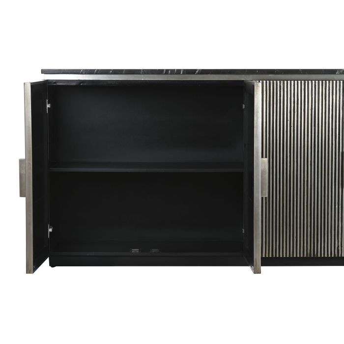 Buffet Moderno DKD Home Decor Plateado Negro 40 x 85 x 180 cm 3 Buffet Moderno DKD Home Decor Plateado Negro 40 x 85 x 180 cm 3
