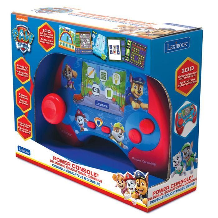 LEXIBOOK - Consola educativa bilingüe francés/inglés - Paw Patrol con pantalla LCD de 2,8 pulgadas - rojo/azul - JCG100DPi1 2